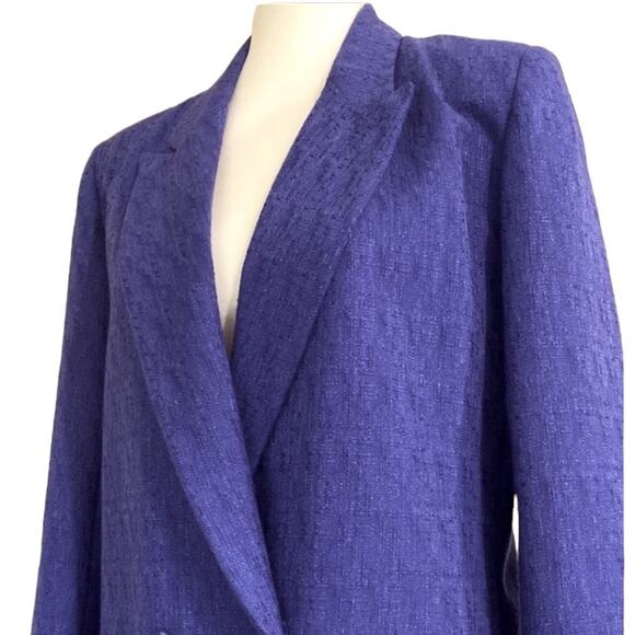 Vintage Womens Jacket Small Blazer Fall 80s Linen 90’s Classic Boho Preppy - Picture 13 of 15